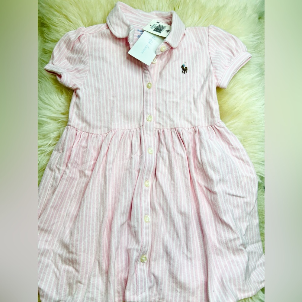 Brand New! Girls Polo Ralph Lauren dress. Size 18 months.